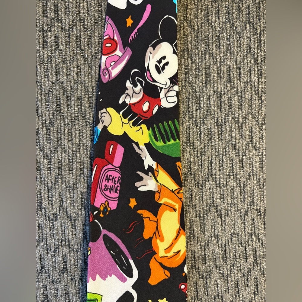 Vintage Silk Balancine Disney The Tie Works With Mickey & Friends - Picture 4 of 7